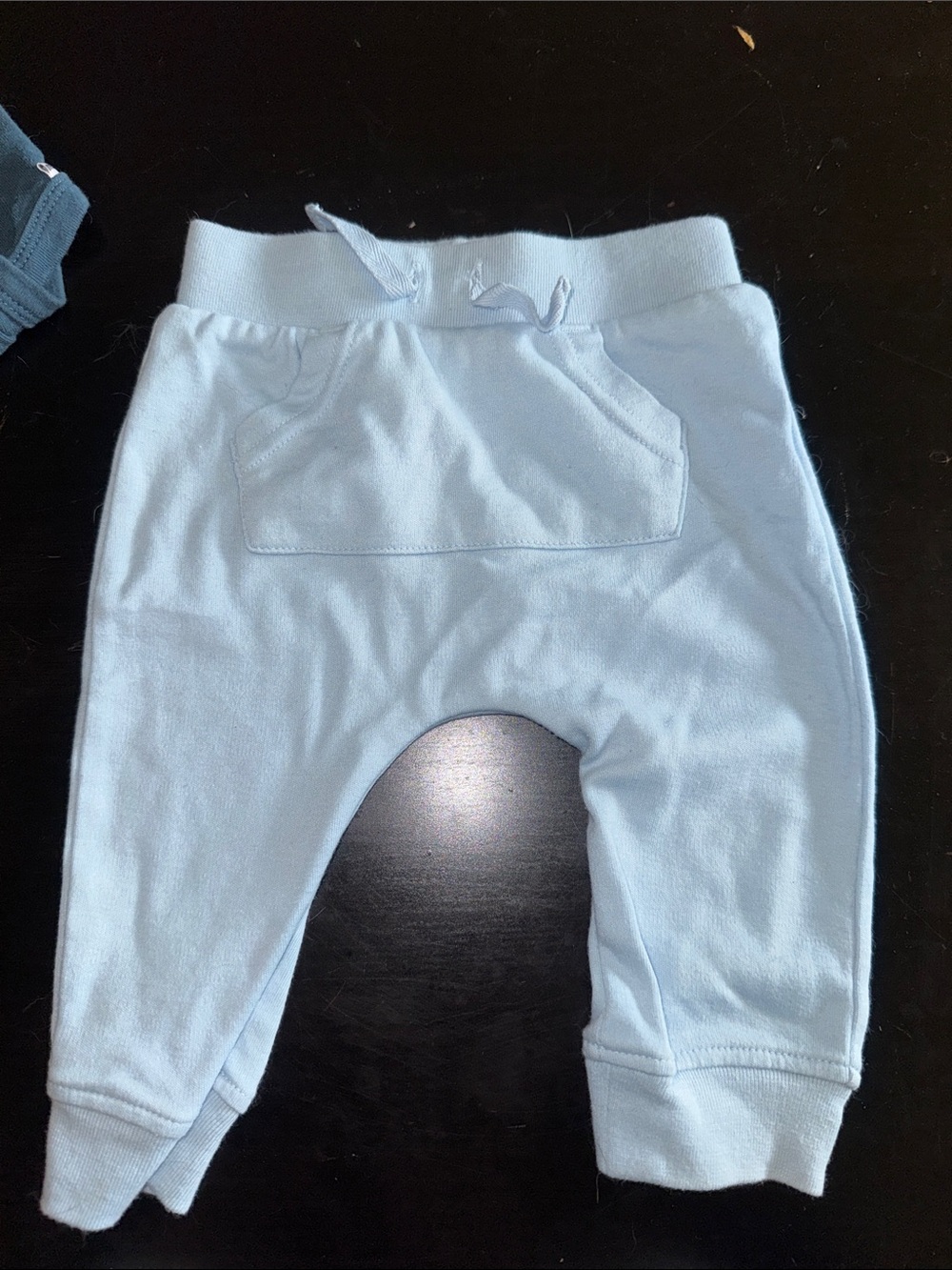 Light Blue Baby Joggers with Front Patch Pocket